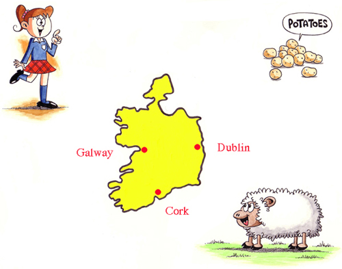 アイルランド留学　地図